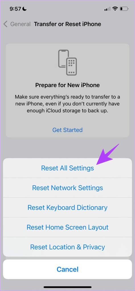 how to reset iphone when touchscreen doesn't work