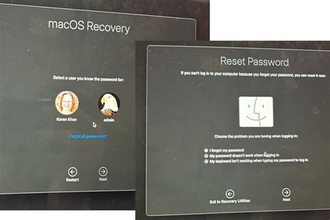 how to reset mac password using recovery mode