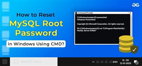 how to reset mysql root password in windows using cmd