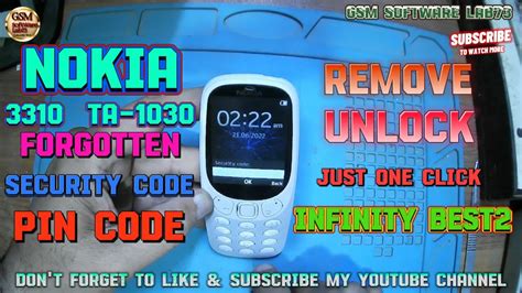 how to reset nokia 3310 security code