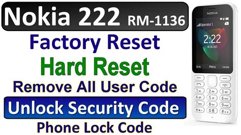 how to reset nokia c3 forgot security code