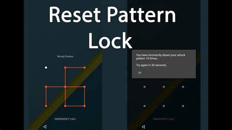how to reset pattern if forgotten
