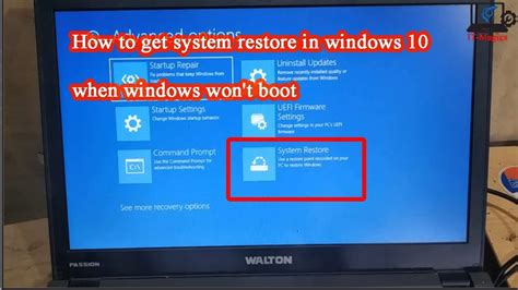 how to reset pc from boot menu