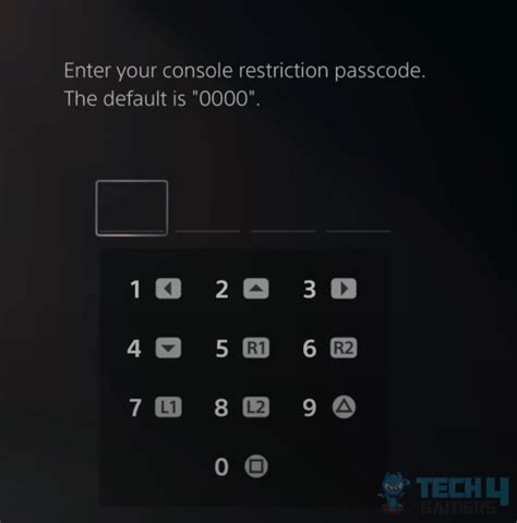 how to reset restriction passcode on ps5