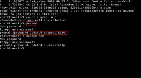 how to reset root password in linux command line