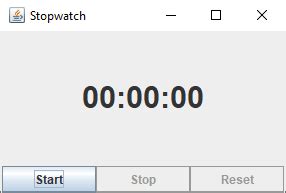 How To Reset Stopwatch In Java