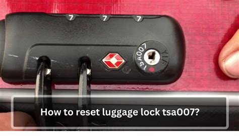 how to reset travel sentry lock without code