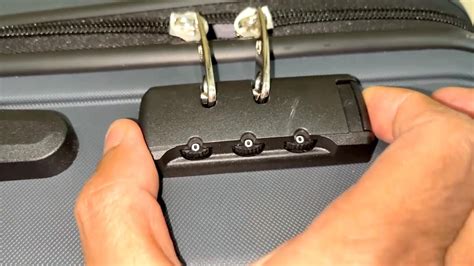 how to reset trolley bag lock without code