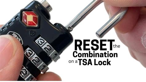 How To Reset Tsa Master Lock