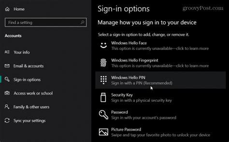 How To Reset Windows Hello Pin