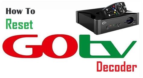 how to reset your gotv decoder without remote