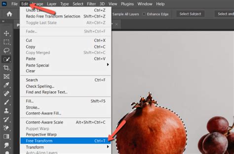 how to resize a pasted image in photoshop