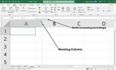 how to resize all rows and columns in excel