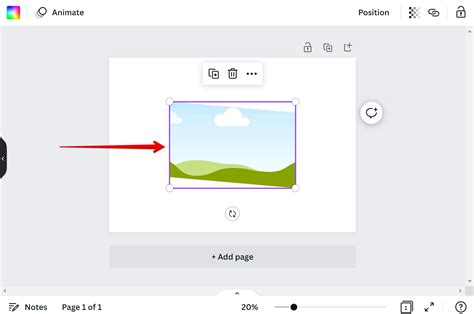 how to resize an image in a frame canva