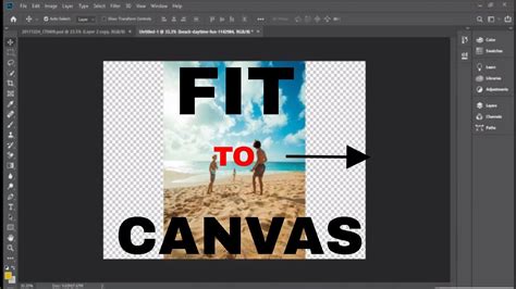how to resize canvas in photoshop to fit image