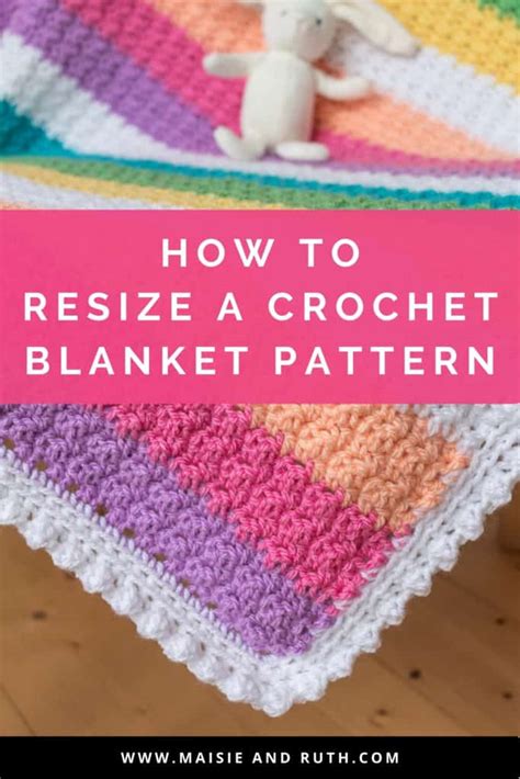 how to resize crochet pattern