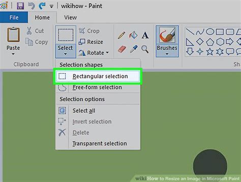 how to resize image in microsoft paint
