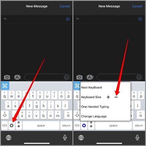 how to resize keyboard