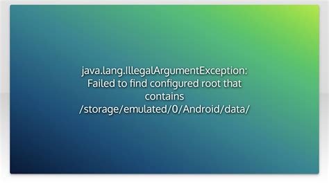 How To Resolve Java.lang.illegalargumentexception