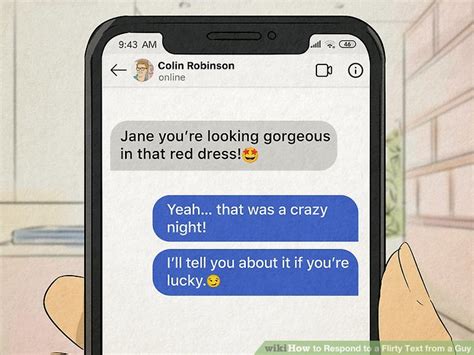 how to respond to a flirty text from a guy you don't like