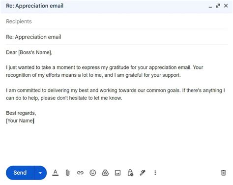 how to respond to recognition email