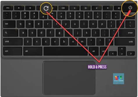 how to restart a chromebook using keyboard