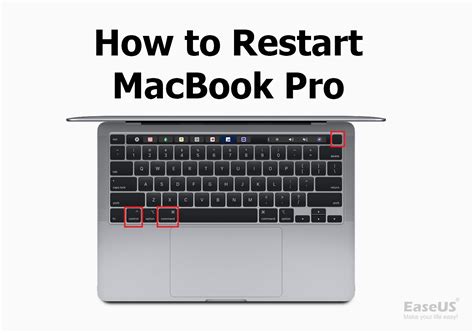 how to restart apple laptop using keyboard