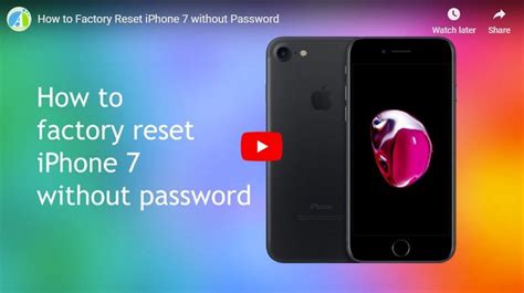how to restart iphone 7 without passcode