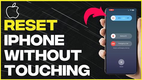 how to restart iphone when touchscreen doesn't work
