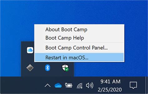 how to restart mac in windows