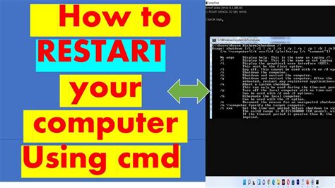 how to restart pc via command line