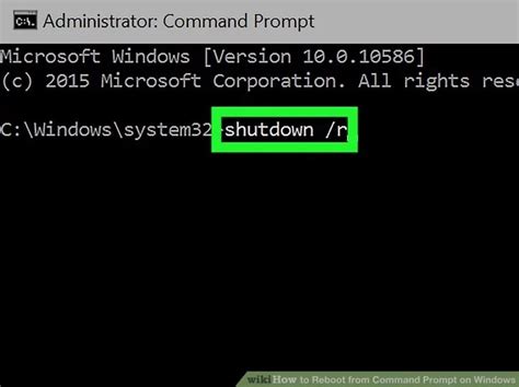 how to restart windows from command line