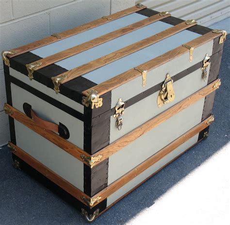 how to restore an antique steamer trunk
