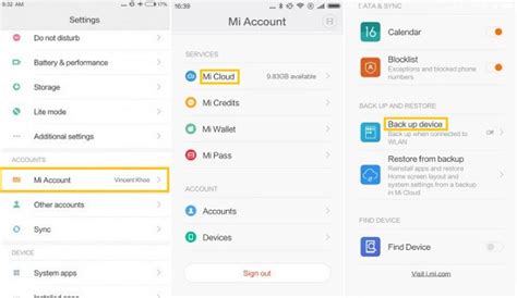how to restore backup from xiaomi cloud
