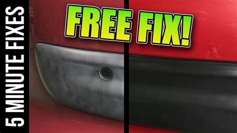 how to restore black bumpers on cars