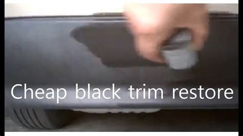 how to restore black car trim