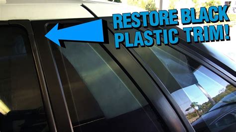 how to restore black plastic car trim