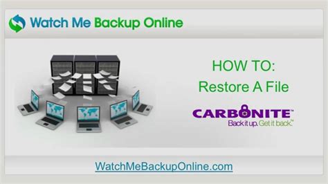 how to restore from carbonite backup