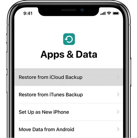 how to restore iphone app data from icloud