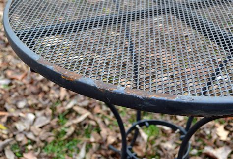 how to restore rusted patio furniture