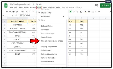 how to restrict cell editing in google sheets