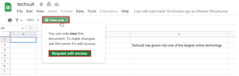 how to restrict edit access in google sheets
