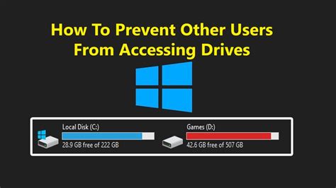 How To Restrict Other Users From Accessing Local Drives