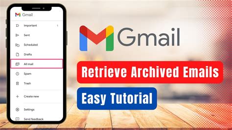 how to retrieve archived email from gmail app