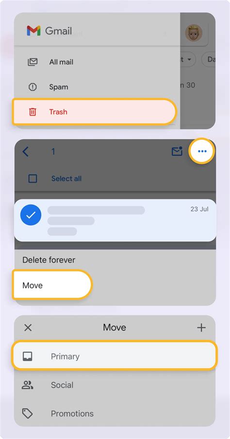 how to retrieve backed up data from gmail