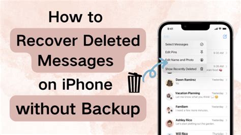 how to retrieve deleted text messages iphone without backup