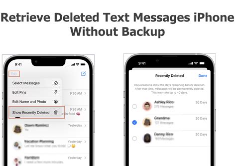 how to retrieve deleted text messages on iphone without backup