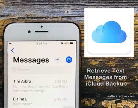how to retrieve deleted text messages using icloud