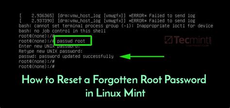 how to retrieve root password in linux