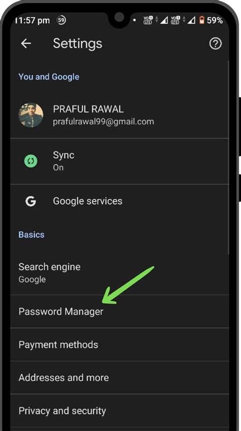 how to retrieve saved passwords on android